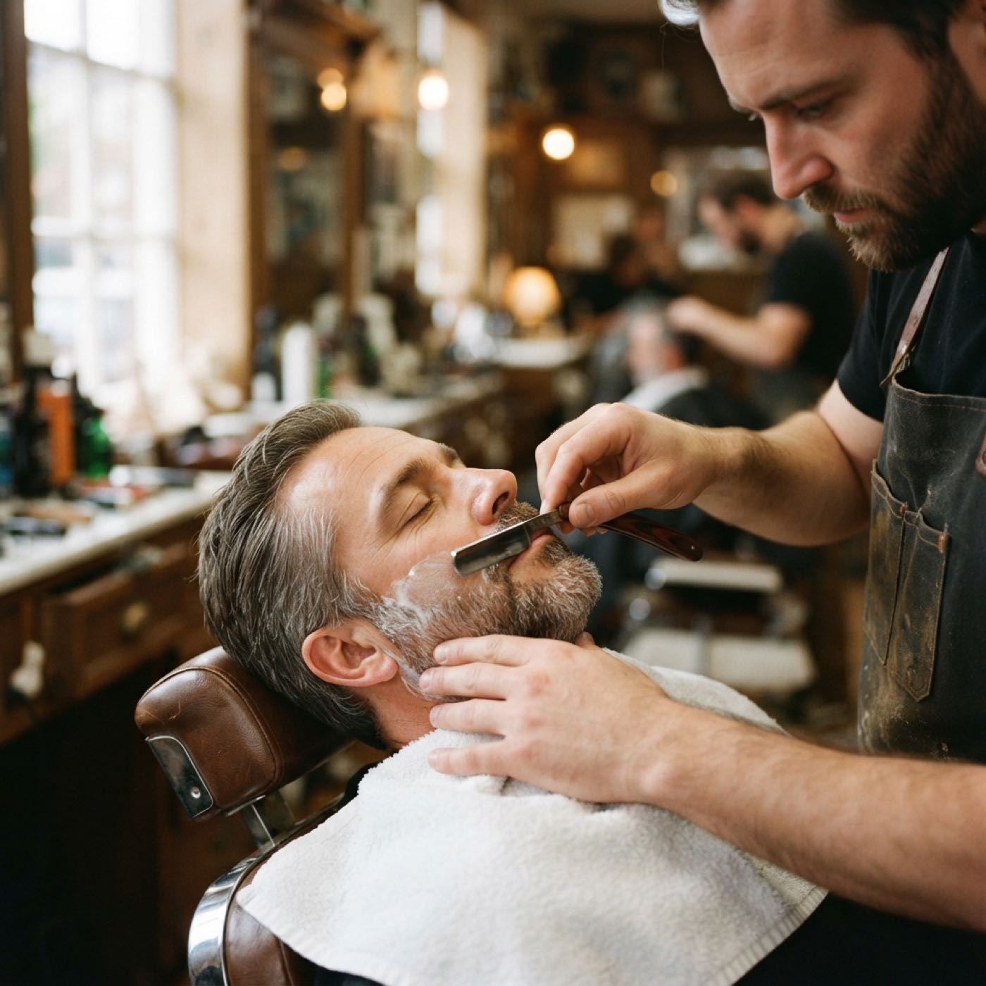 Hot-towel shave