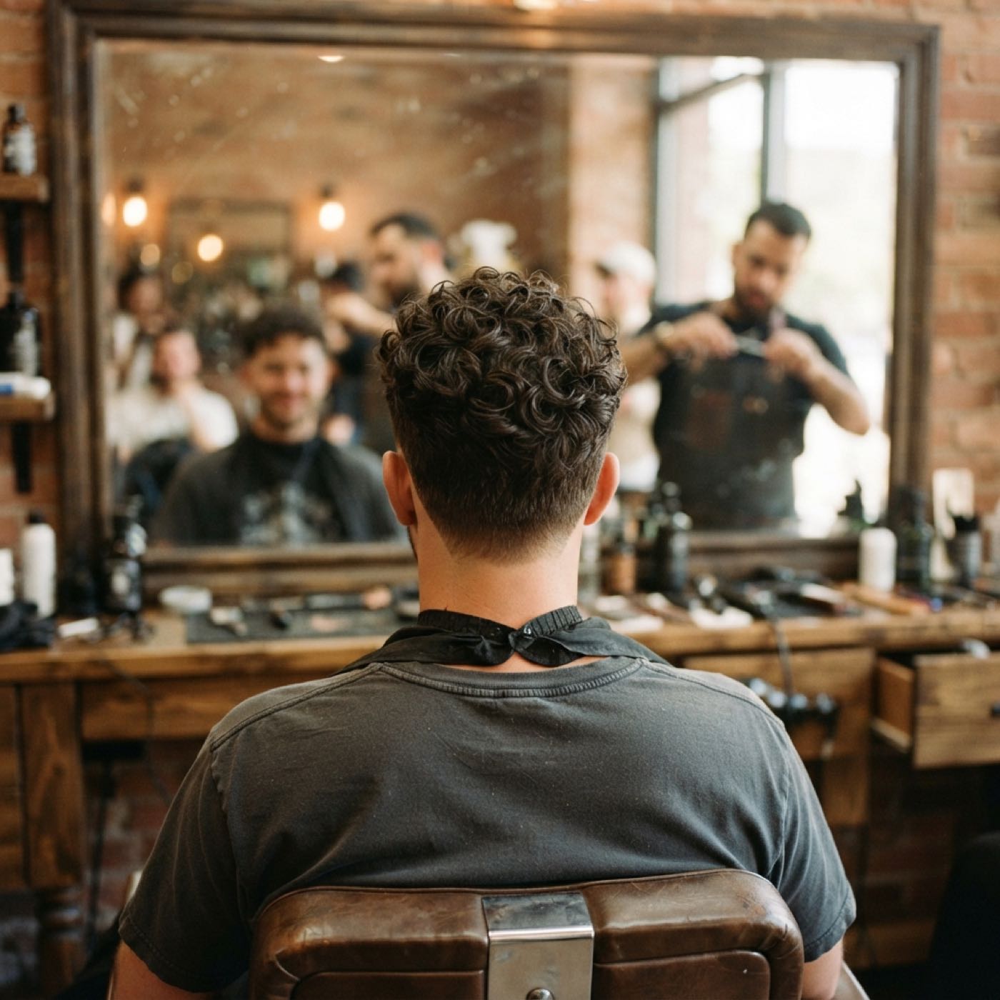 Textured curly cut